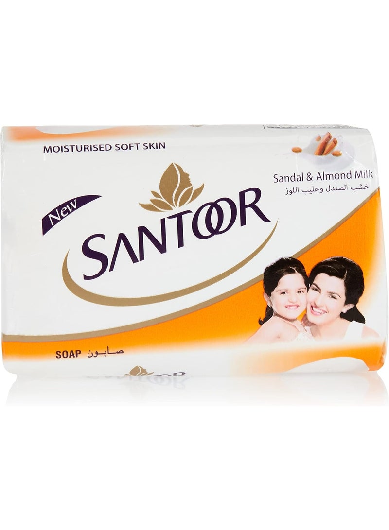 سانتور صابون سنطور 125 جم-صندل ولوزx4 قطع - Image 2